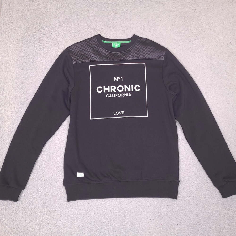 Cayler & Sons Green‎ Label Sweatshirt Mens XL Black Chronic California Love
